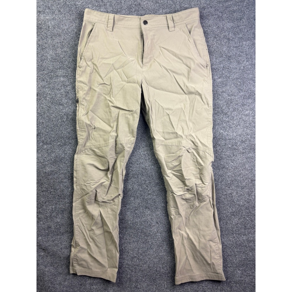 Columbia Hiking Pants Mens 34x30 Tan Omni-Shield Advanced Repellency Outdoor